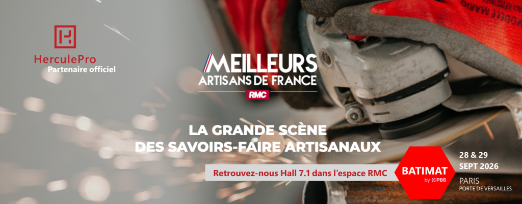 HerculePro partenaire de RMC pour Les Meilleurs Artisans de France